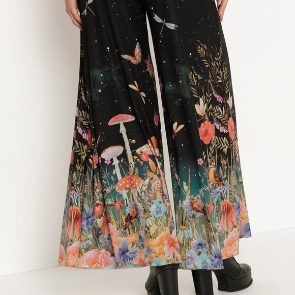 BNWT M Blackmilk LIMITED SOLD OUT Fairytale Floral Palazzo Pants - Picture 3 of 3